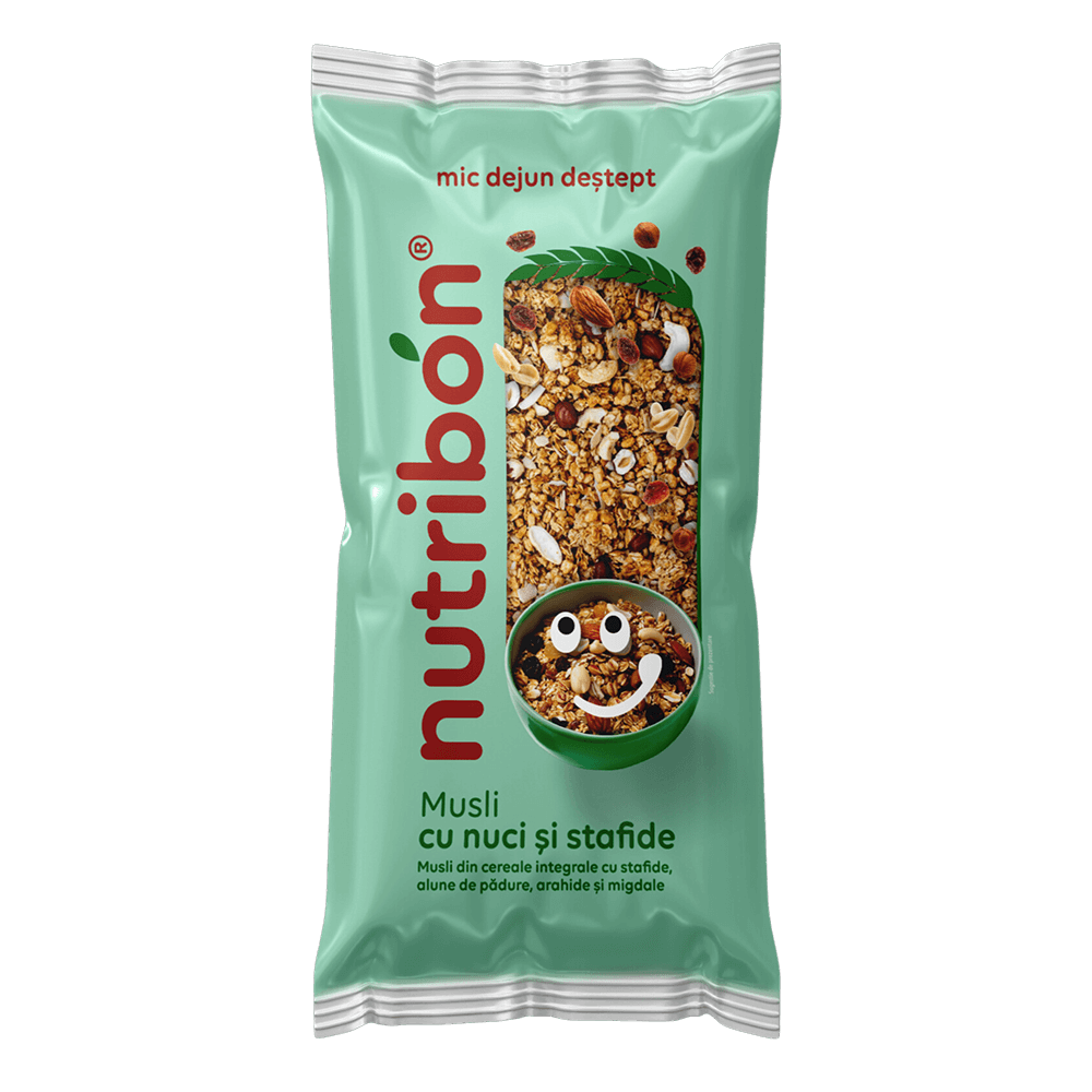 Musli cu nuci şi stafide 1000g